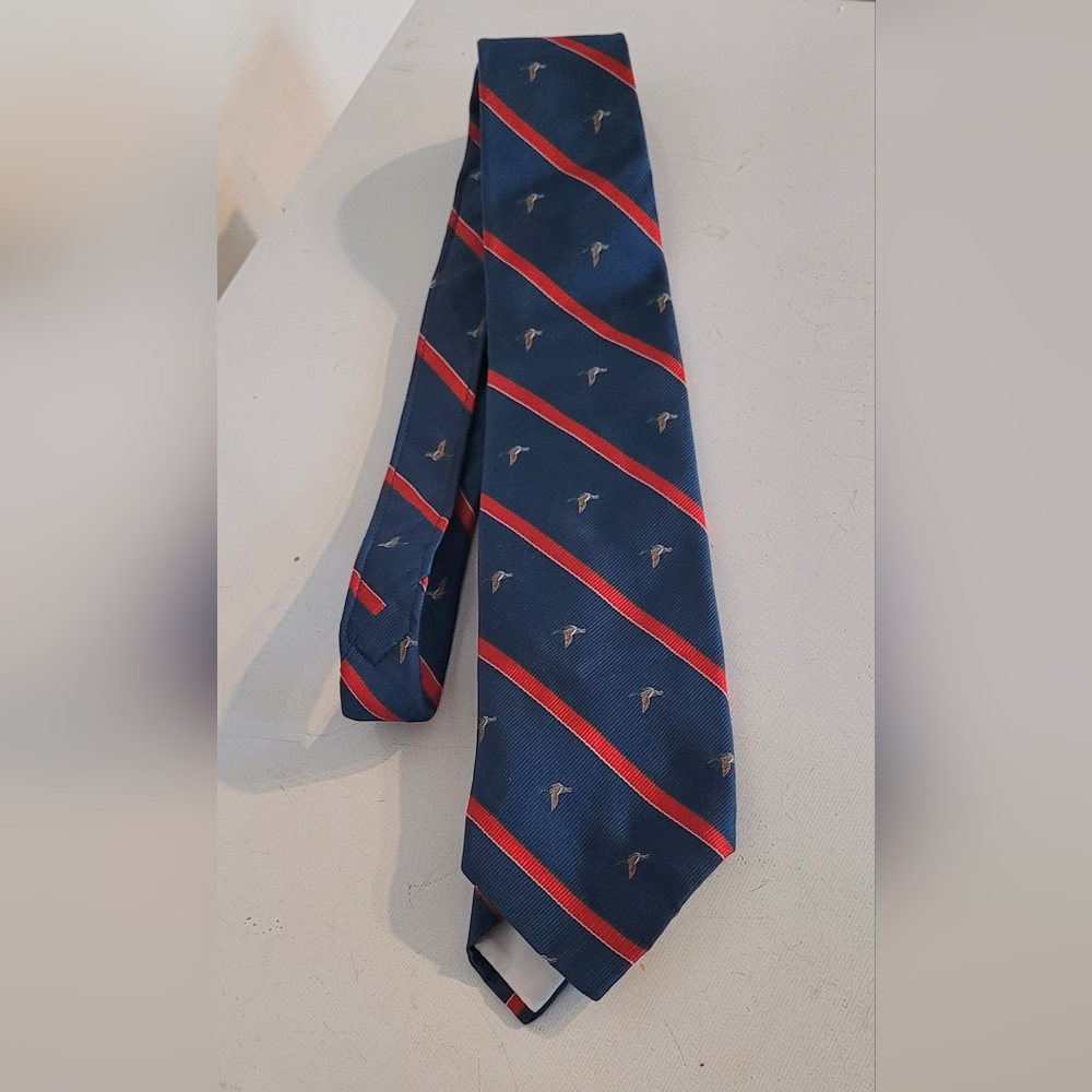 Mens Silk Tie Mallard Duck design